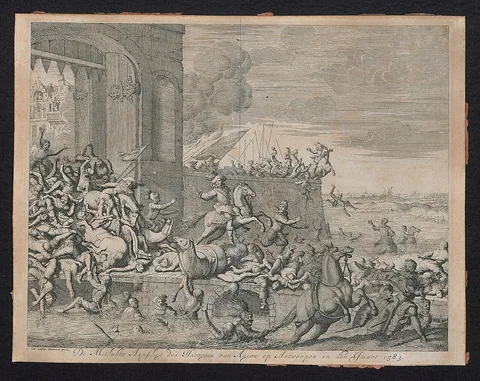 Jan Luyken, De mislukte aanslag des Hartogen van Anjou op Antwerpen in den jaare 1583