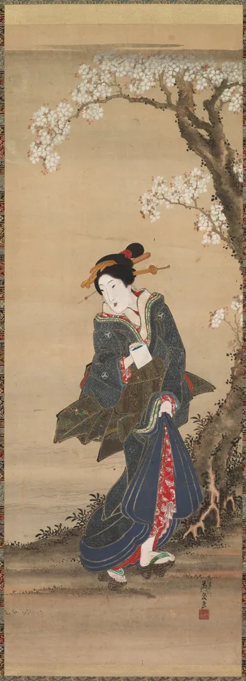 Keisai Eisen, Courtesan