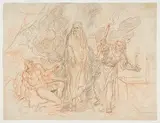 Antoine Coypel, The Shade of the Prophet Samuel Invoked by King Saul and Conjured by the Witch of Endor