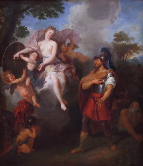 Antoine Coypel, Venus Bringing Weapons to Aeneas