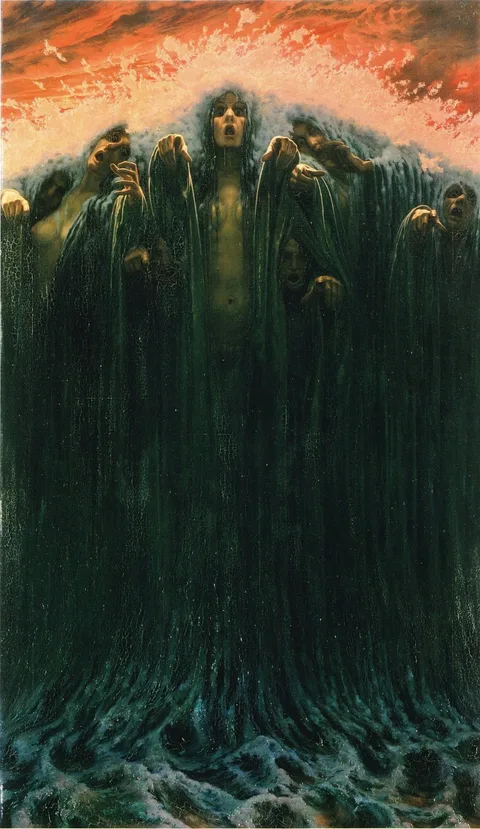 Carlos Schwabe, The Wave