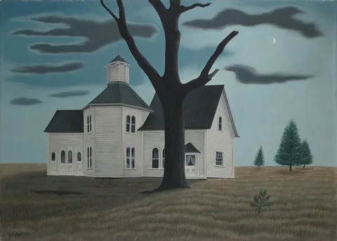 George Ault, Old House, New Moon