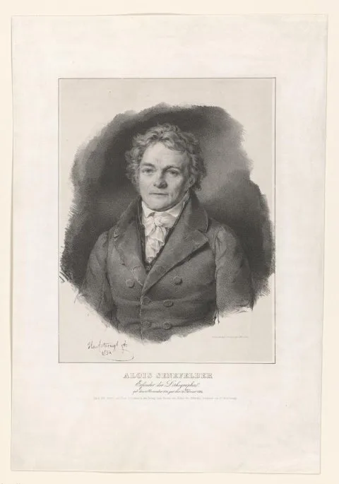 Franz Hanfstaengl, Portret van Alois Senefelder