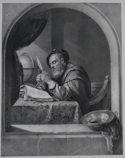 Franz Hanfstaengl, The Scholar, von Franz van Mieris