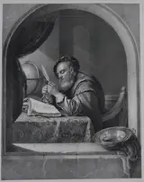 Franz Hanfstaengl, The Scholar, von Franz van Mieris