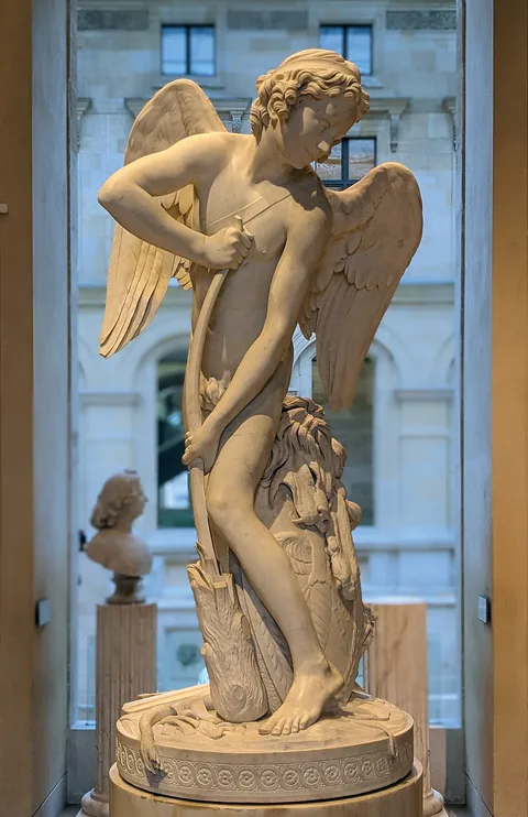 Edme Bouchardon, Cupid Cutting His Bow from the Club of Hercules