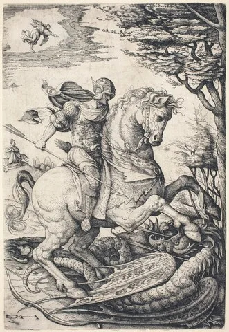 Daniel Hopfer, Saint George on Horseback Slaying the Dragon