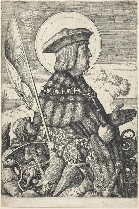 Daniel Hopfer, Emperor Maximilian I in the Guise of Saint George