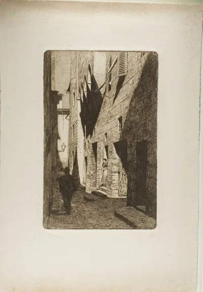 Telemaco Signorini, Casa di Dante da Castiglione