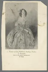 Alfred Edward Chalon, Portrait of Lady Wilhelmina Stanhope, Duchess of Cleveland (one of the Queen's bridesmaids)