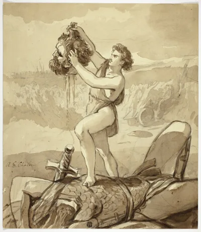 Alfred Edward Chalon, David and Goliath