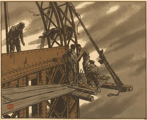 Henri Rivière, At the Top of the Tower