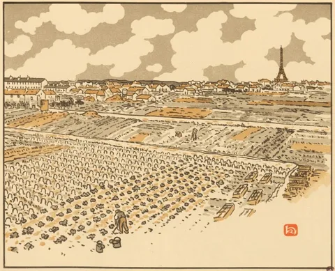 Henri Rivière, From Grenelle Vegetable Gardens