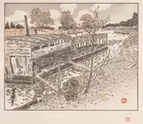 Henri Rivière, From Bas-Meudon, Old Lavoir