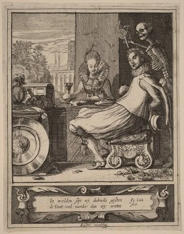 Jan van de Velde, Death Taking a Couple by Surprise