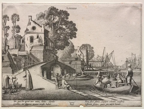 Jan van de Velde, The Twelve Months: April