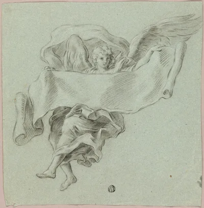 Sebastiano Conca, Angel with Putti Carrying Object