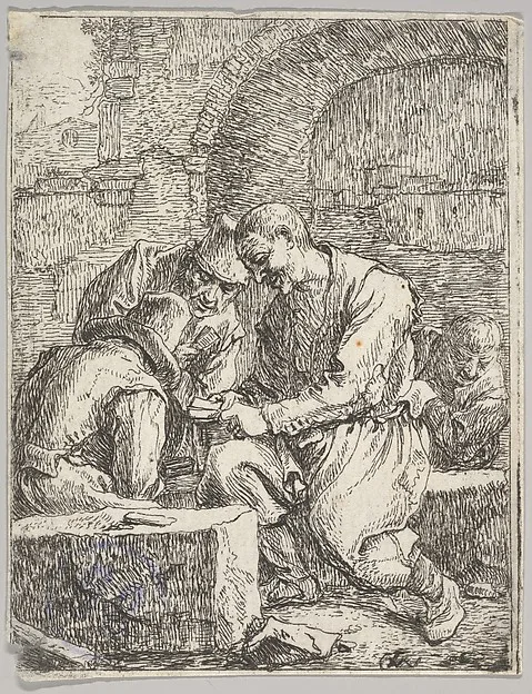 Thomas Wijck, Players at Cards