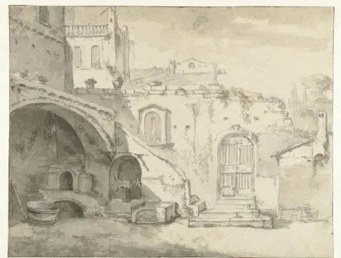 Thomas Wijck, Romeinse binnenplaats