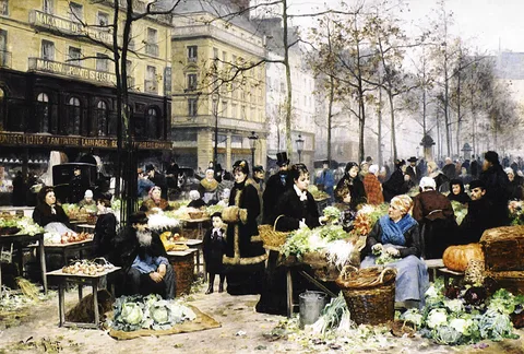 Victor Gilbert, Le marche aux legumes