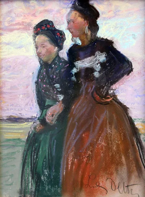 Ludwig Dettmann, Frisian women