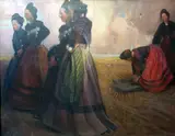 Ludwig Dettmann, Frisian girls on Föhr