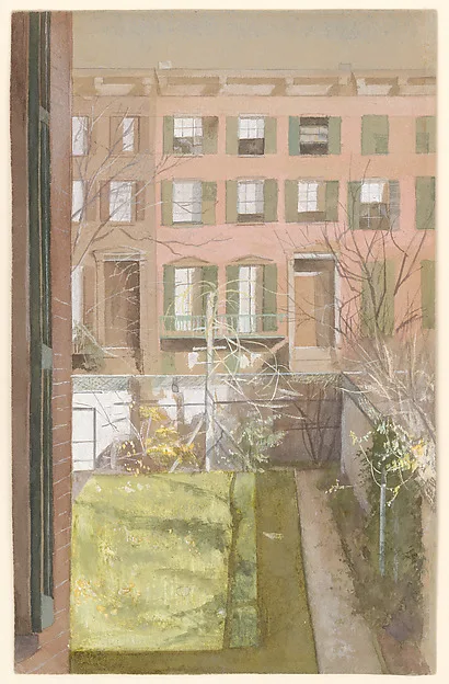 Fidelia Bridges, Garden View, Brooklyn