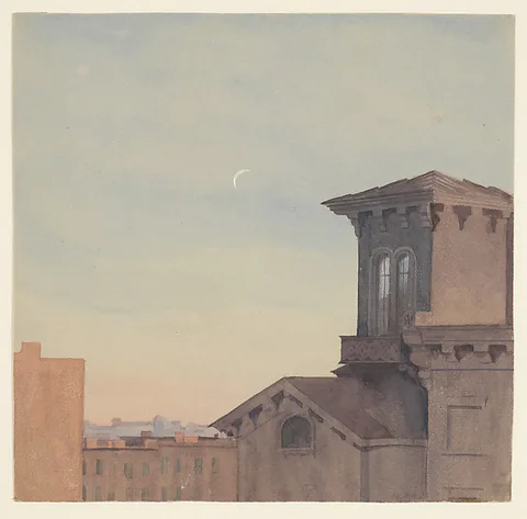 Fidelia Bridges, Rooftops, Brooklyn