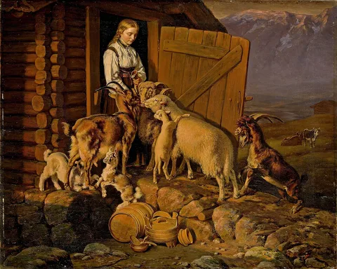 Johann Siegwald Dahl, The Animals are given Salt
