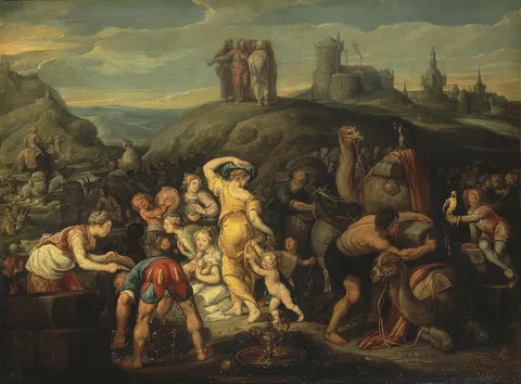 Simon de Vos, The Israelites after Crossing the Red Sea