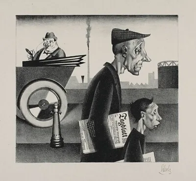 Georg Scholz, Newspaper Carriers (Work Disgraces)