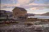 Frederik Collett, Boat House in Flatanger