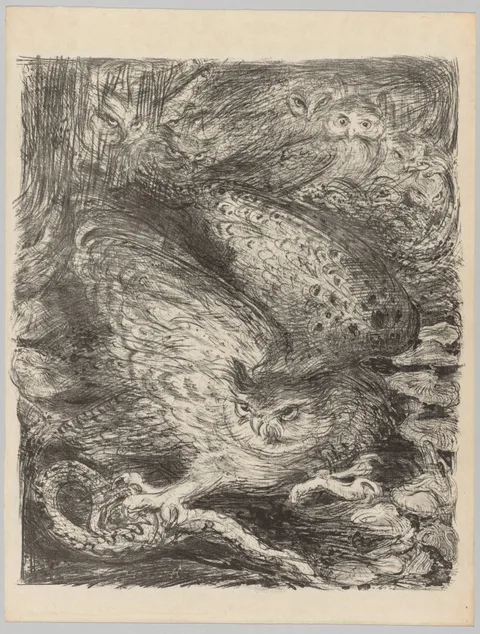 Henry de Groux, The Vintages!: Seven Owls and a Serpent