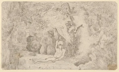 Rodolphe Bresdin, La Mort d'Uncas (The Death of Uncas)