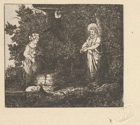 Rodolphe Bresdin, Le Christ et La Samaritaine (Christ and the Samaritan Woman)