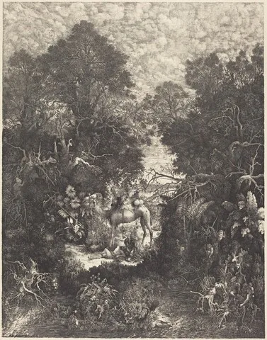 Rodolphe Bresdin, The Good Samaritan (Le Bon Samaritain)