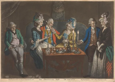 John Raphael Smith, The Prodigal Son in Excess (1 of 5)