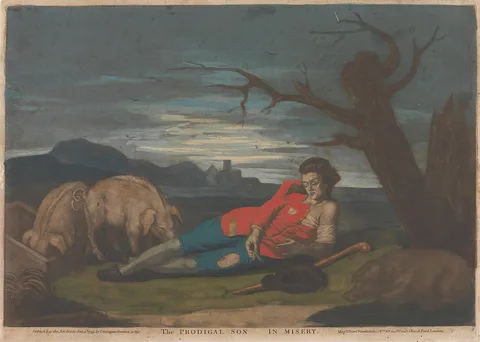 John Raphael Smith, The Prodigal Son in Misery (1 of 5)