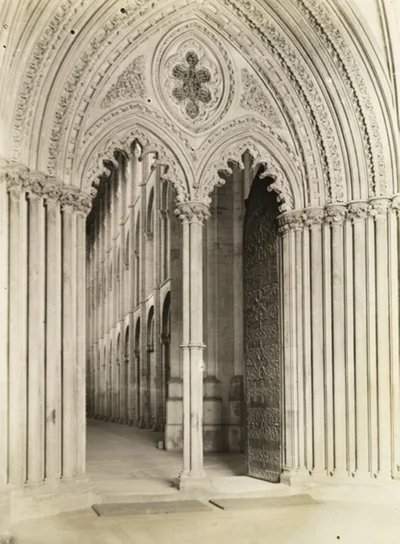 Frederick H. Evans, Ely Cathedral: Galilee Porch, Door into Nave