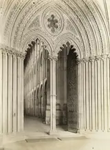 Frederick H. Evans, Ely Cathedral: Galilee Porch, Door into Nave