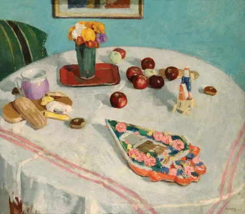 Adolf Fényes, Still-Life with a Gingerbread Heart