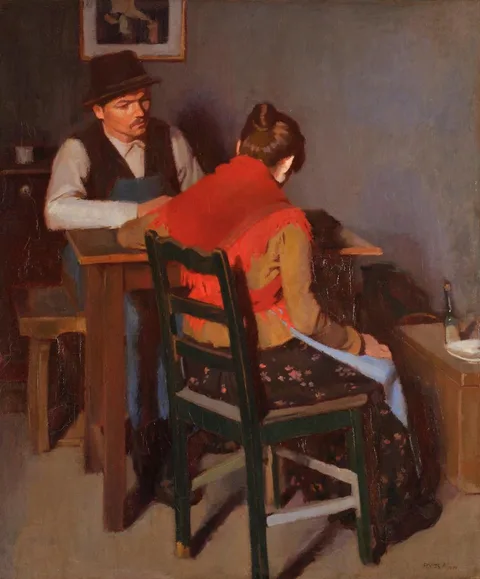 Adolf Fényes, A Young Man and a Girl (1904)