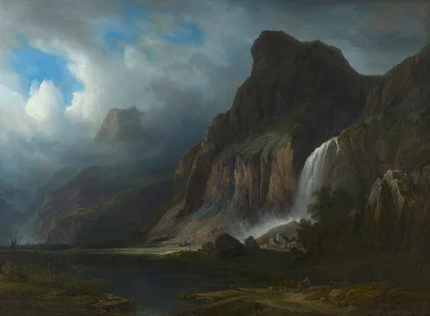 François Diday, Chute de la Sallanche