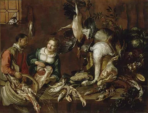 Felice Boselli, Woman Selling Poultry and Fish