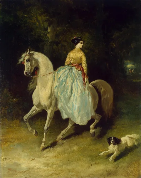 Alfred de Dreux, Horsewoman (Amazon)