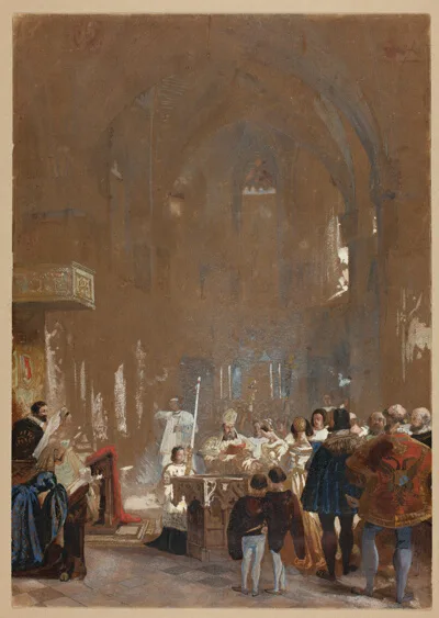 Louis Haghe, Ceremony in a Cathedral