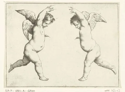 Pieter van Avont, Twee engelen tegenover elkaar