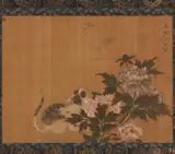 Shen Quan, Cat and Butterfly among Peonies