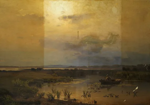 Max Schmidt, Spree River landscape in humid weather