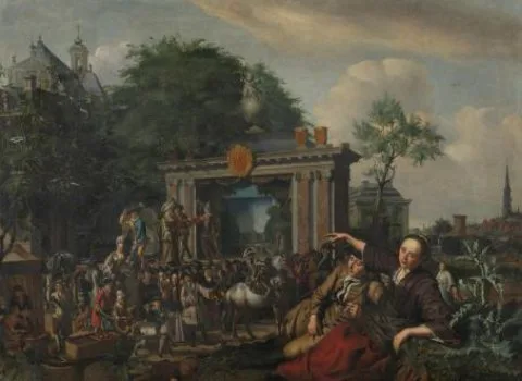 Matthijs Naiveu, Toneelvoorstelling in de open lucht